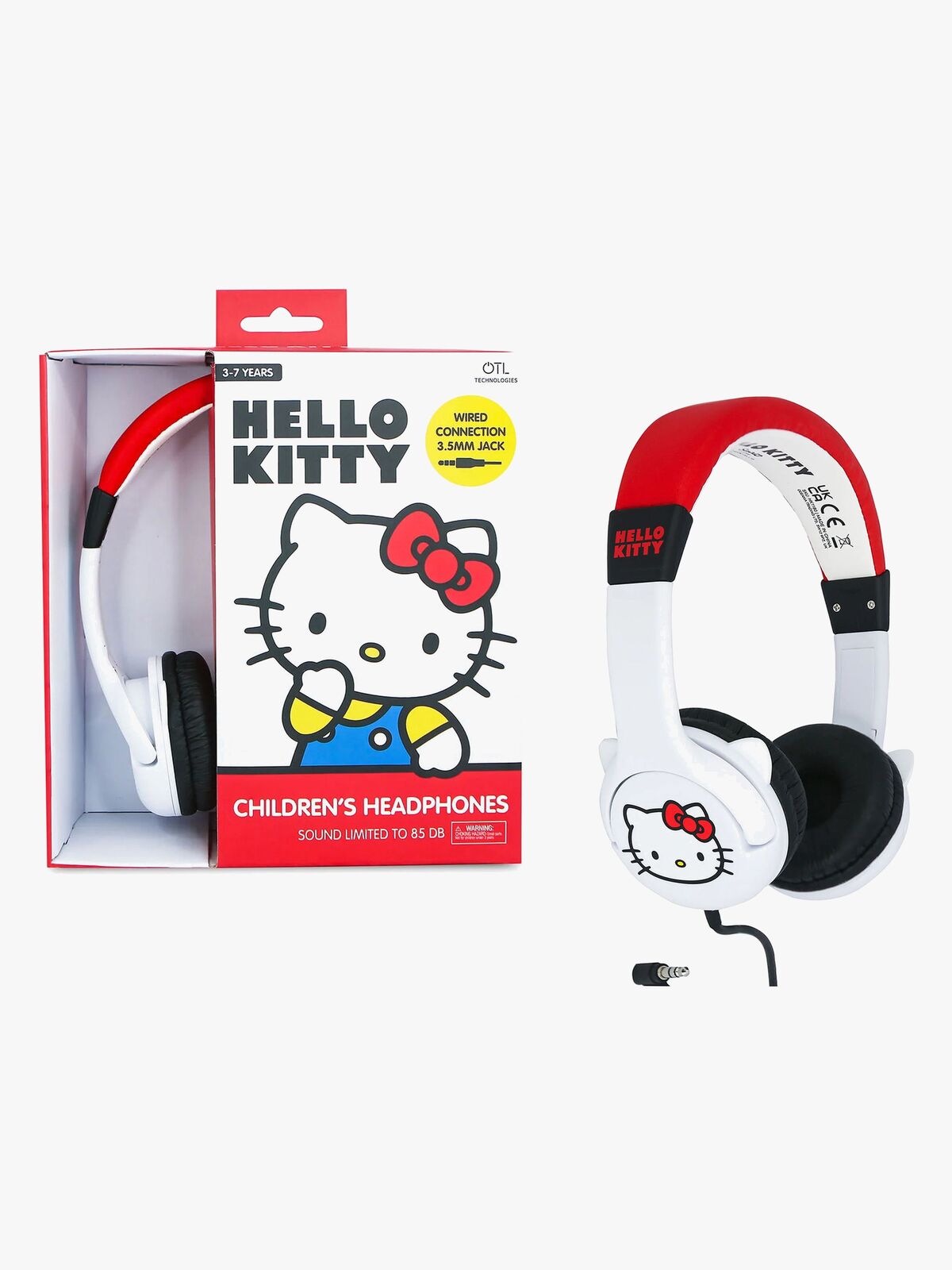 Hello Kitty Høretelefoner med Ører 85dB