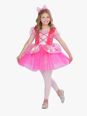 Magic Flip Kostume Prinsesse 110-116 cm, Pink