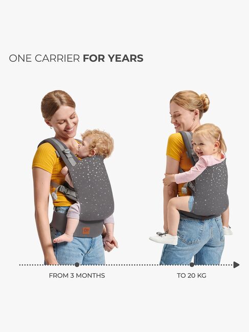 Kinderkraft NINO CONFETTI Bæresele, Grey