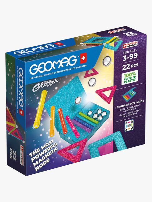 Geomag Glitter Panels Byggesæt 22 Dele