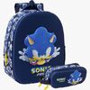 Sonic The Hedgehog 3D Rygsæk 8,5L & Penalhus