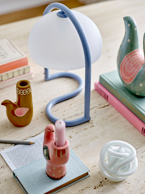 Bloomingville Favour Bordlampe, Blue