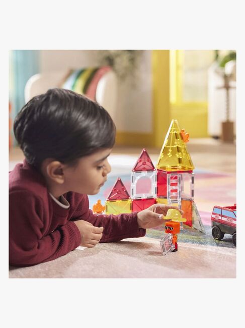 MAGNA-TILES Brandberedskab Magnetiske Byggeklodser 27 Dele