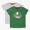 Luca & Lola San Marino T-Shirt 2-pak, Green/Grey