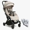 Beemoo Easy Fly Lux 4 Klapvogn inkl Regnslag, Sand Beige