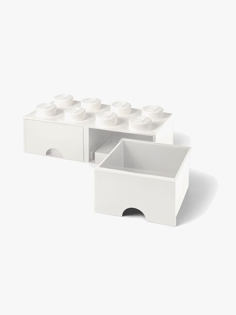 LEGO Opbevaringsklods 8, Hvid