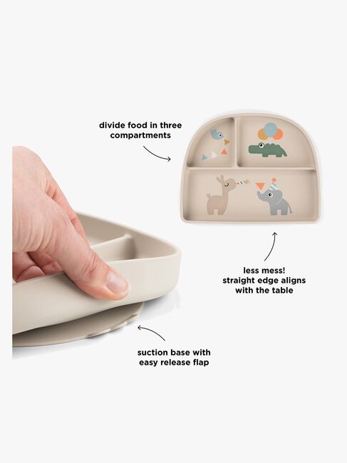 Done By Deer Celebration Opdelt Tallerken, Sand