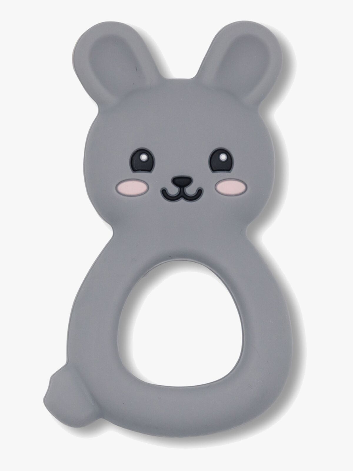 Jellystone Designs  Kanin Bidering Silikone, Lysegrå