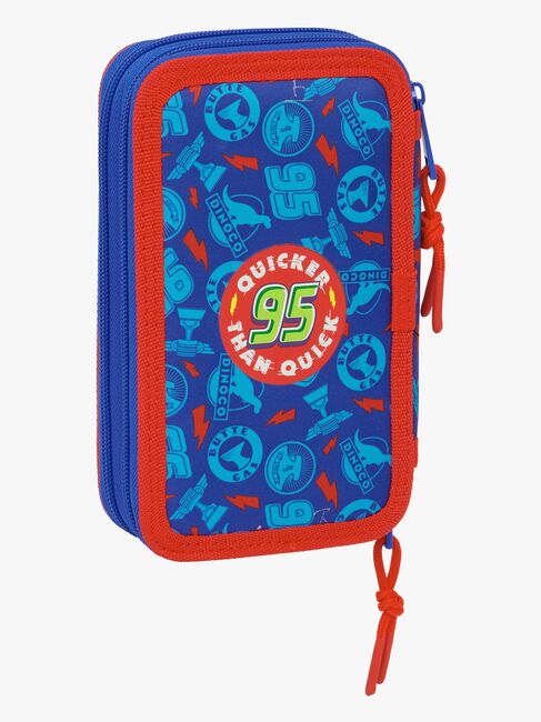 Disney Cars  Fyldt Dobbelt Penalhus 29 Dele, Blå