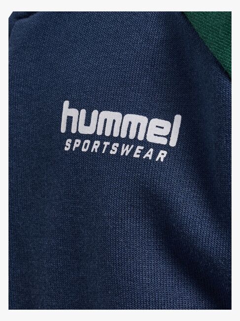 Hummel Loose Block Mini Full-Zip Trøje, Dress Blues