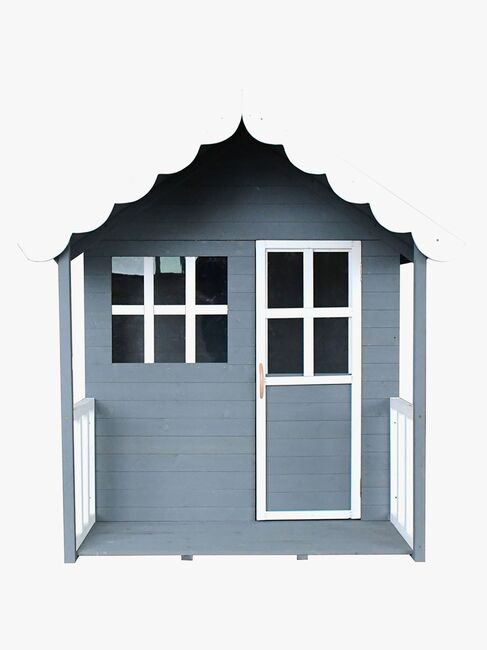 Woodlii Legehus, Grå/Hvid