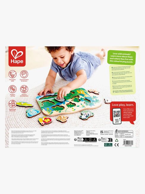 Hape Knoppuslespil Vilde Dyr 10 Brikker
