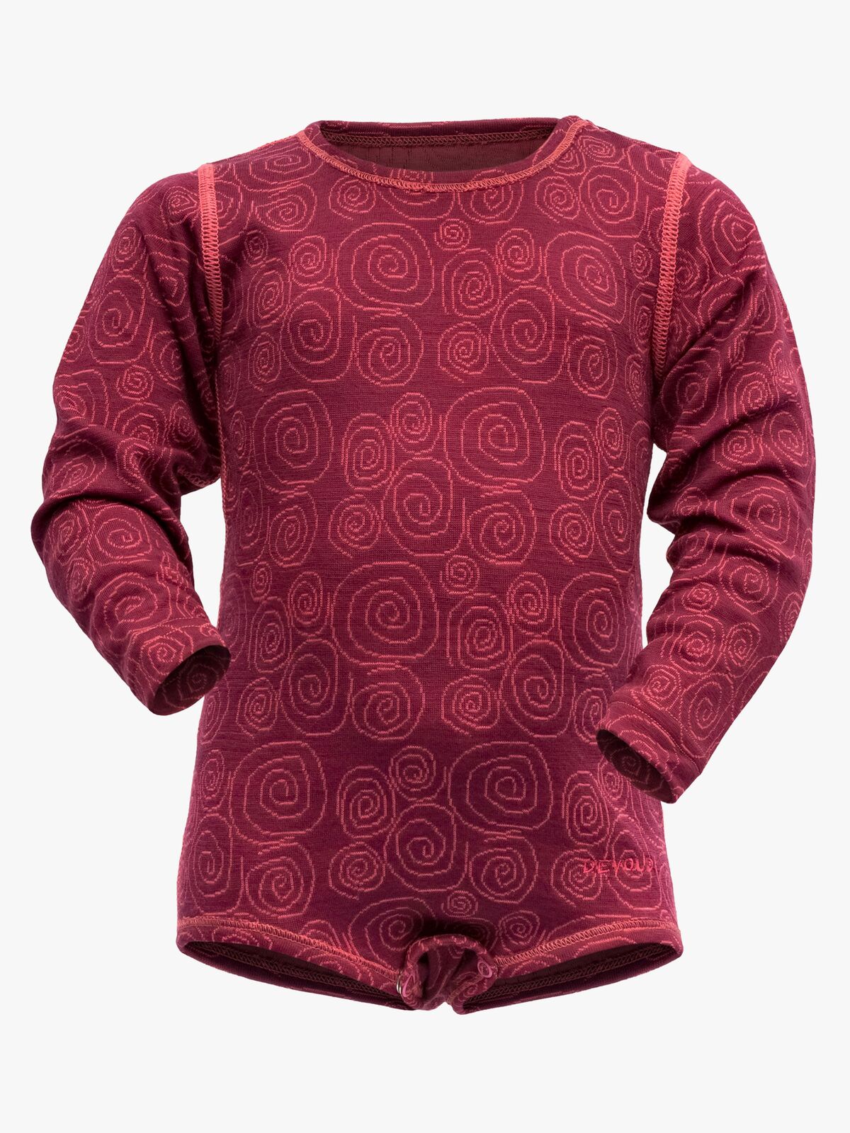 Devold DUO ACTIVE Skiundertrøje BABY, Beetroot