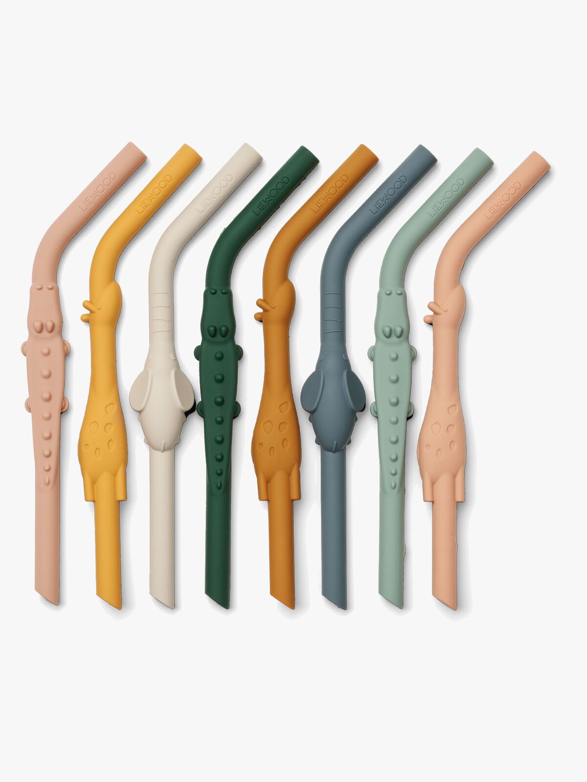 LIEWOOD Carlson Sugerør 8-pak, All Together/Yellow Multi Mix