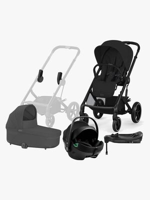 Cybex BALIOS S Lux Duovogn inkl. Axkid GOKID Autostol Baby & Base, Moon Black