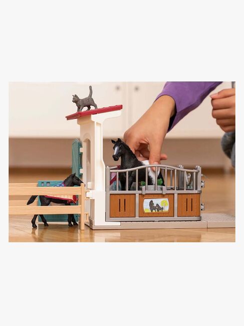 Schleich Legetøjssæt Hesteboks med Hoppe og Føl
