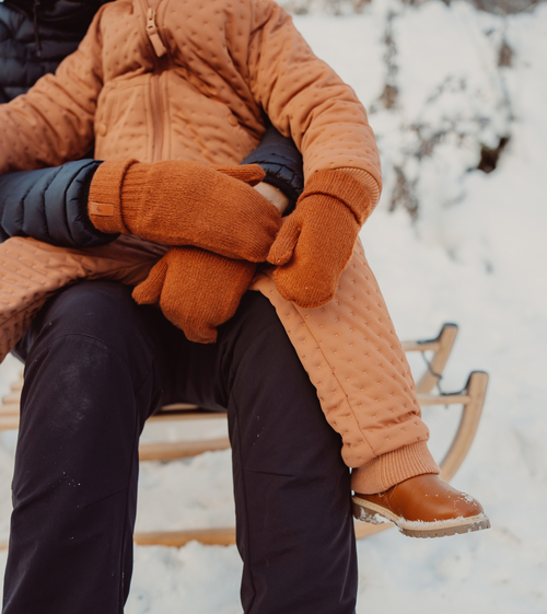 BabyMocs  Strikkede Vanter, Rust