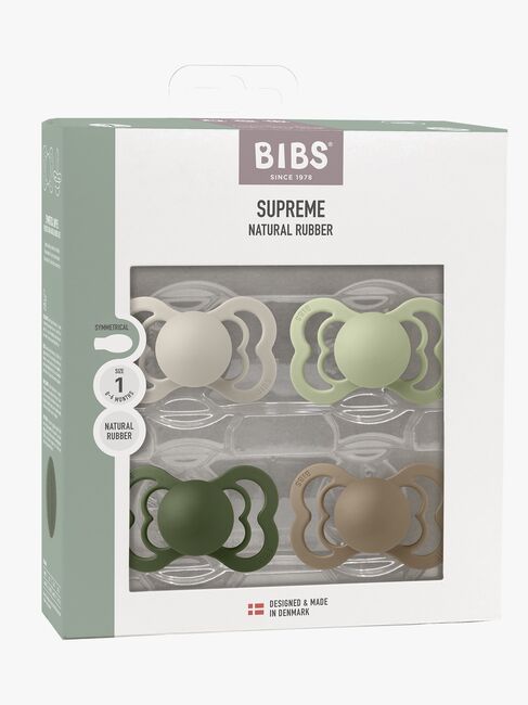 BIBS Supreme Sut 4-pak Latex Str. 1, Sand/Sage/Hunter Green/Dark Oak