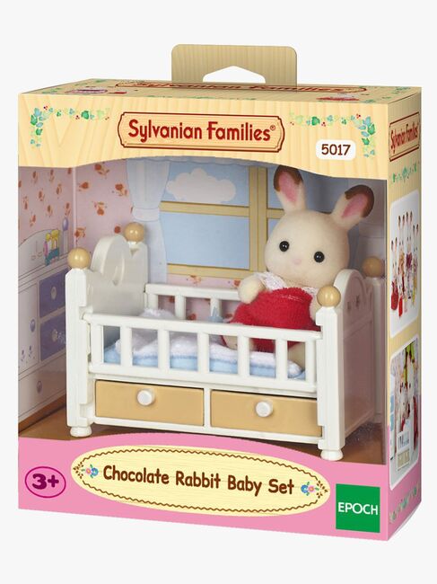 Sylvanian Families Figursæt Chokoladekaninbaby med Seng