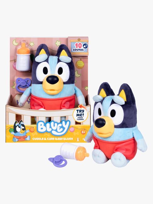 Bluey Cuddle & Care Bamse Baby Bluey