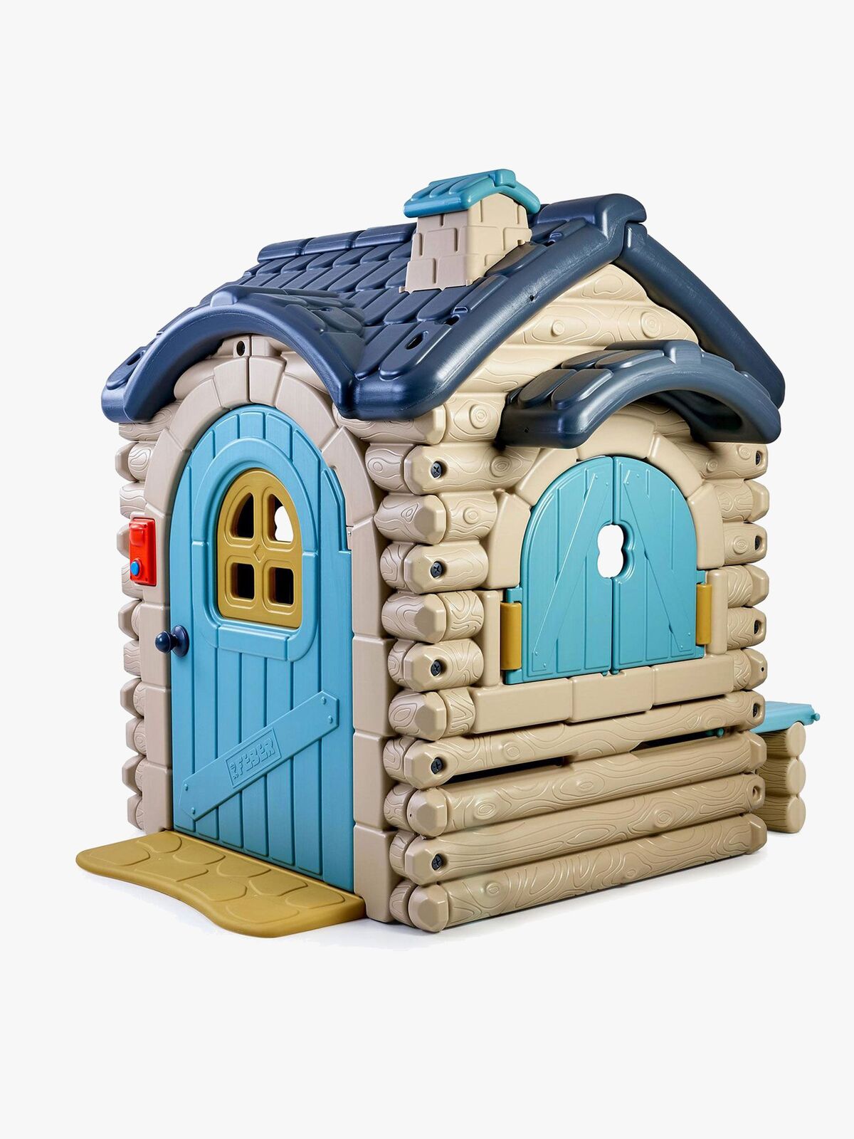 FEBER Casual Cottage Legehus med Lyd, Blå/Grå