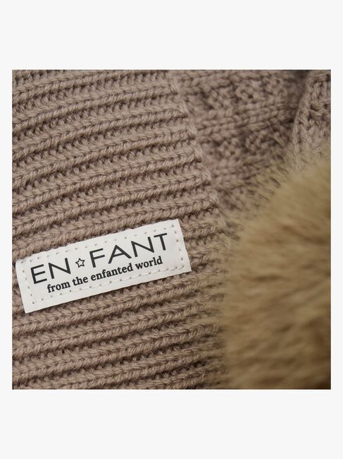 EN FANT Hue Uldblanding med Kunstpels, Fungi