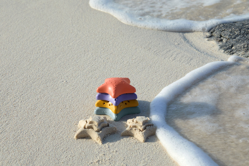 Lässig Søstjerne Stablelegetøj, Pink/Lilac/Yellow/Blue