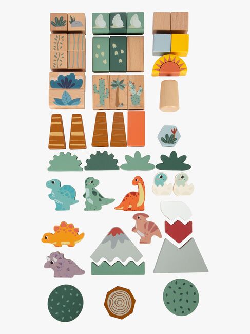 Small Foot Dino Byggeklodser i Træ 50 Stk.