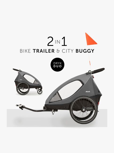 Hauck Dryk Duo Cykelanhænger, Grey