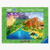Ravensburger World of Minecraft Puslespil 500 Brikker