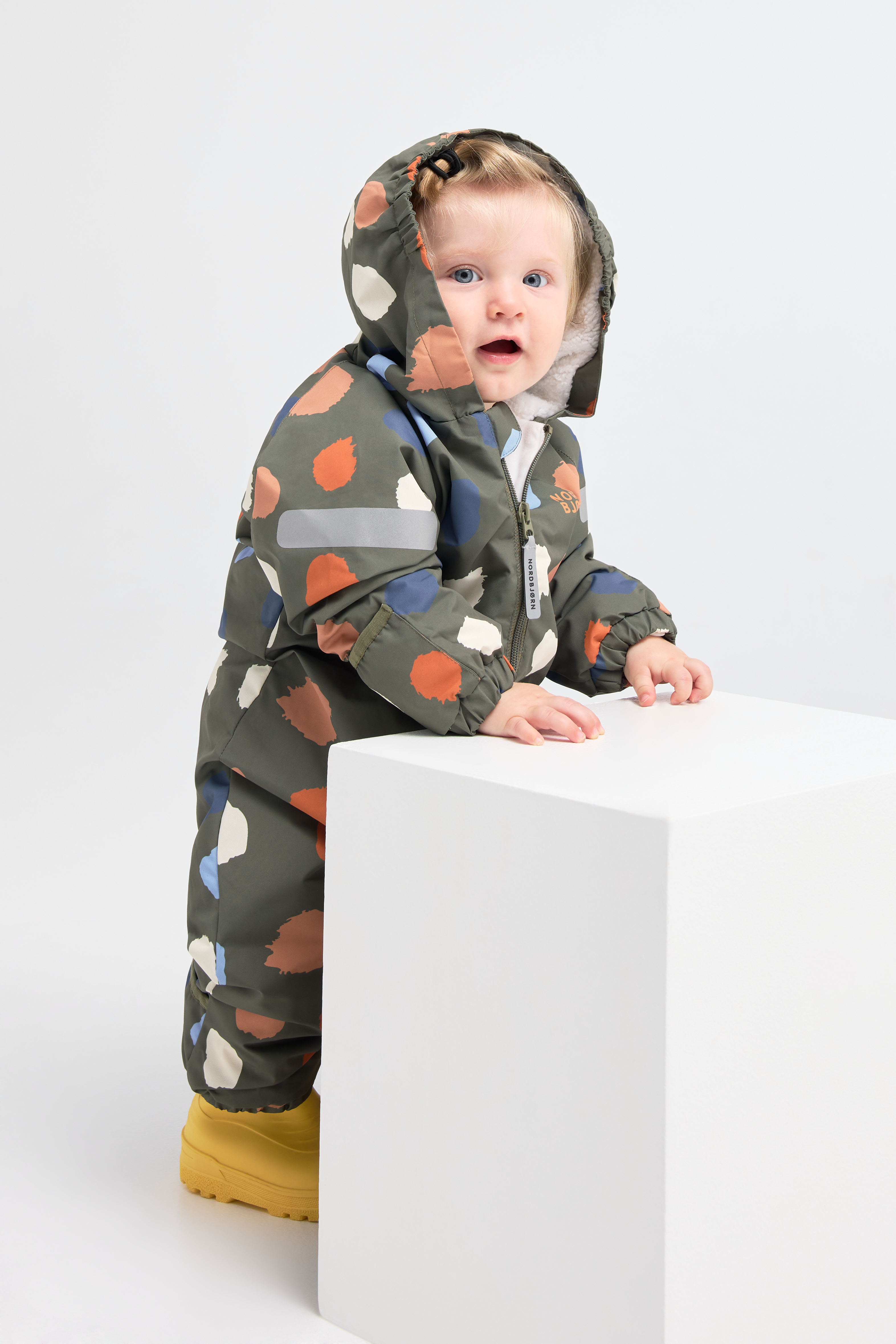 Nordbjörn Valdez Babyflyverdragt, Dusty Olive, 80