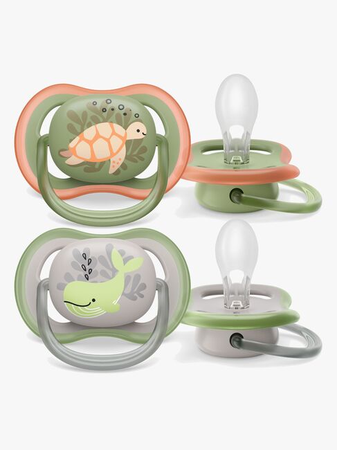 Philips Avent Ultra Air Deco Sut 2-Pak 6-18m, Grøn/Grå