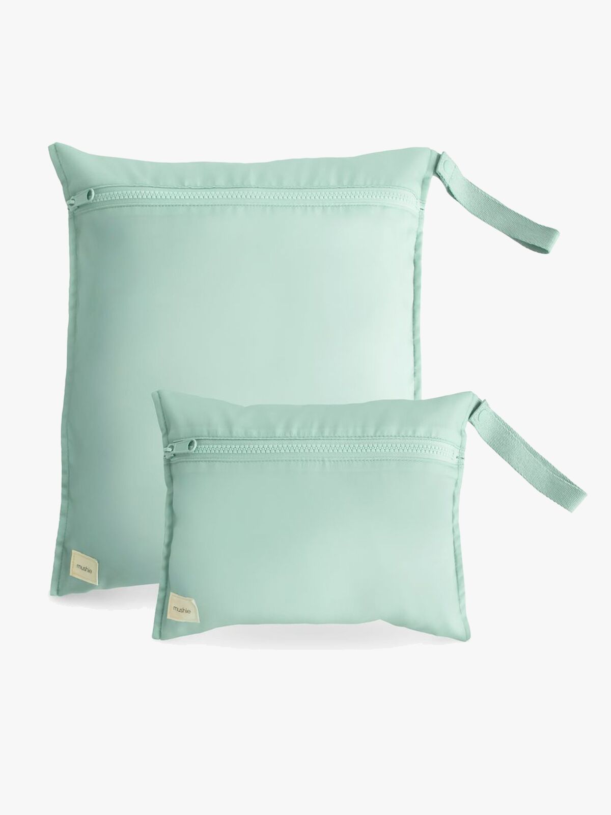Mushie vandtæt vådpose 2-pak, Roman Green