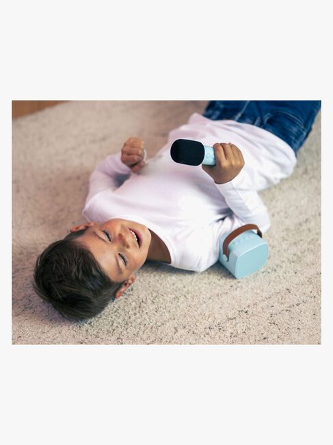 Lalarma Bluetooth-højttaler med Trådløs Mikrofon, Blå