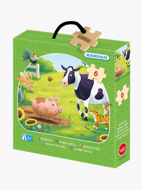 Kärnan Puslespil På Bondegården 6 Brikker