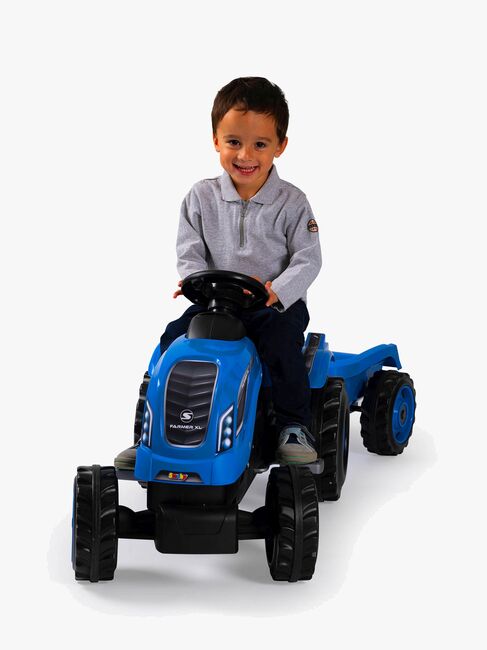 Smoby  Farmer Traktor XL + Trailer, Blå