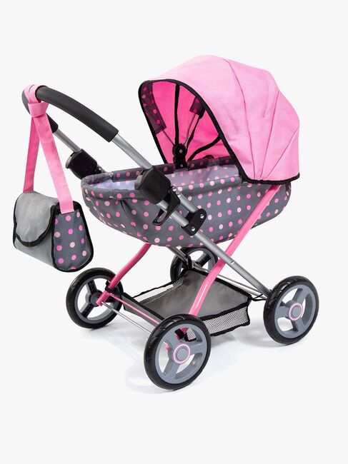Bayer Design Dukkevogn Cosy, Grå/Lyserød