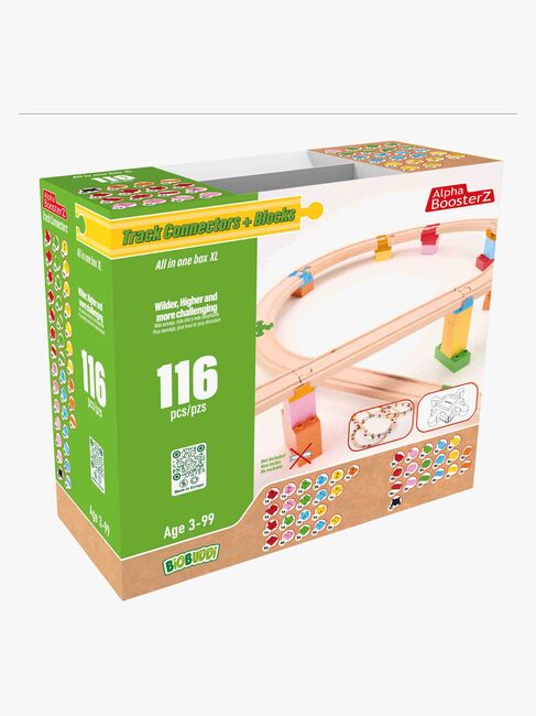 Alpha BoosterZ Track Connectors All In One Block Box XL Byggesæt 116 Dele