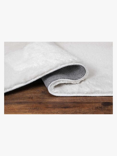 KM Carpets Cozy Gulvtæppe 80x160, White