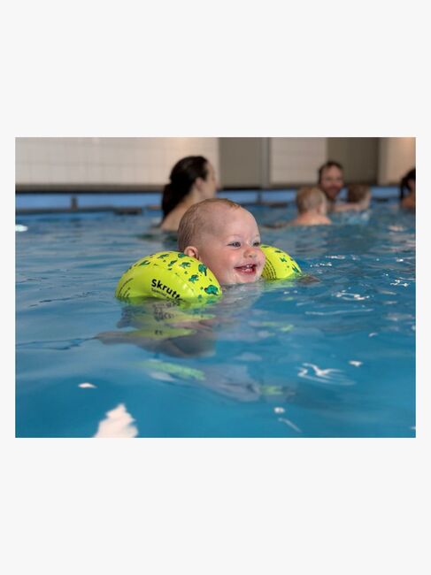 Skruttenringen Badevinger, Gul Mønstret