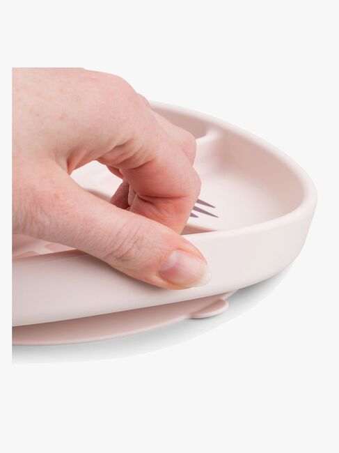 Done By Deer Playground Stick & Stay  Opdelt Silikonetallerken, Powder