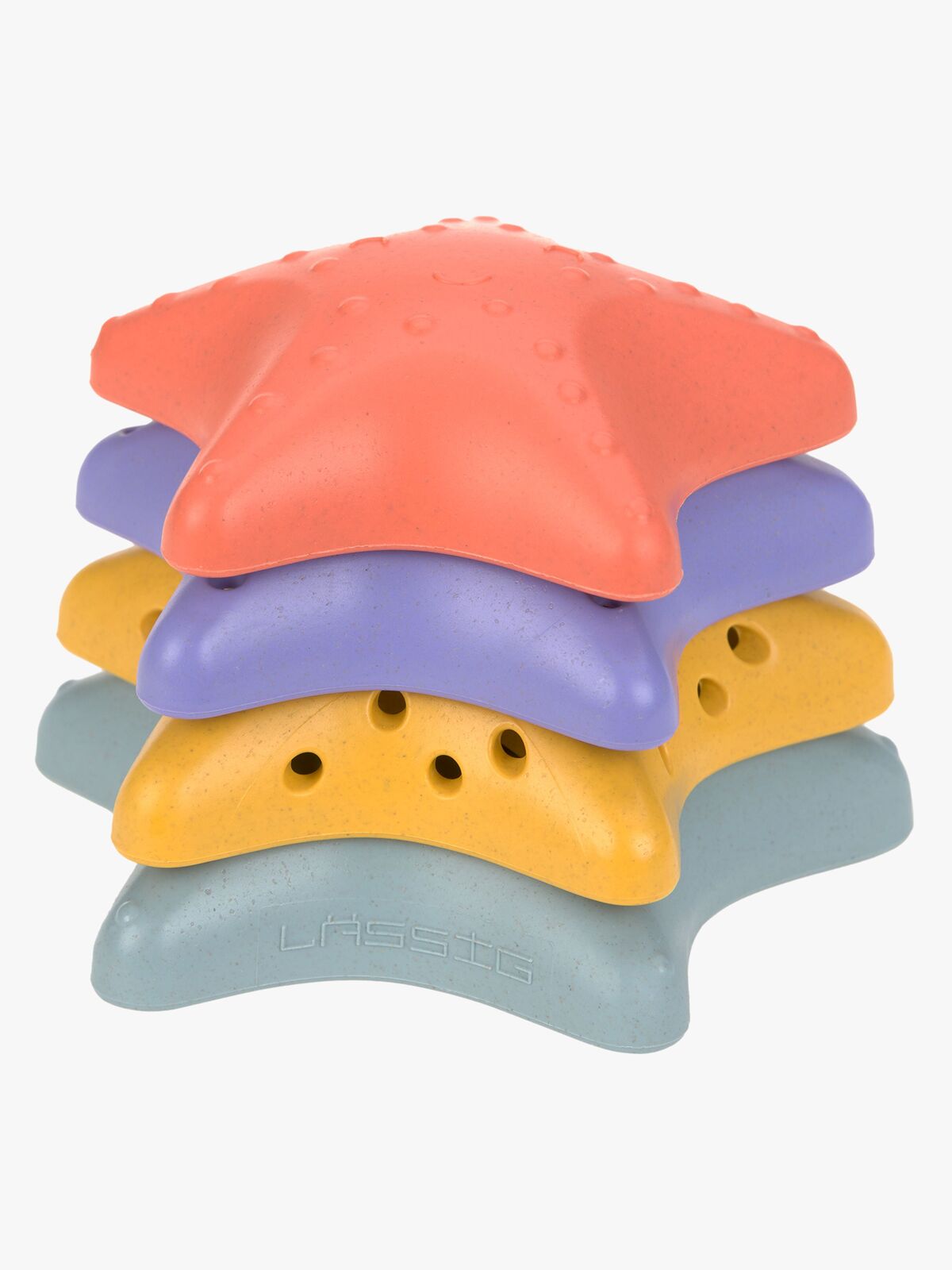 Lässig Søstjerne Stablelegetøj, Pink/Lilac/Yellow/Blue