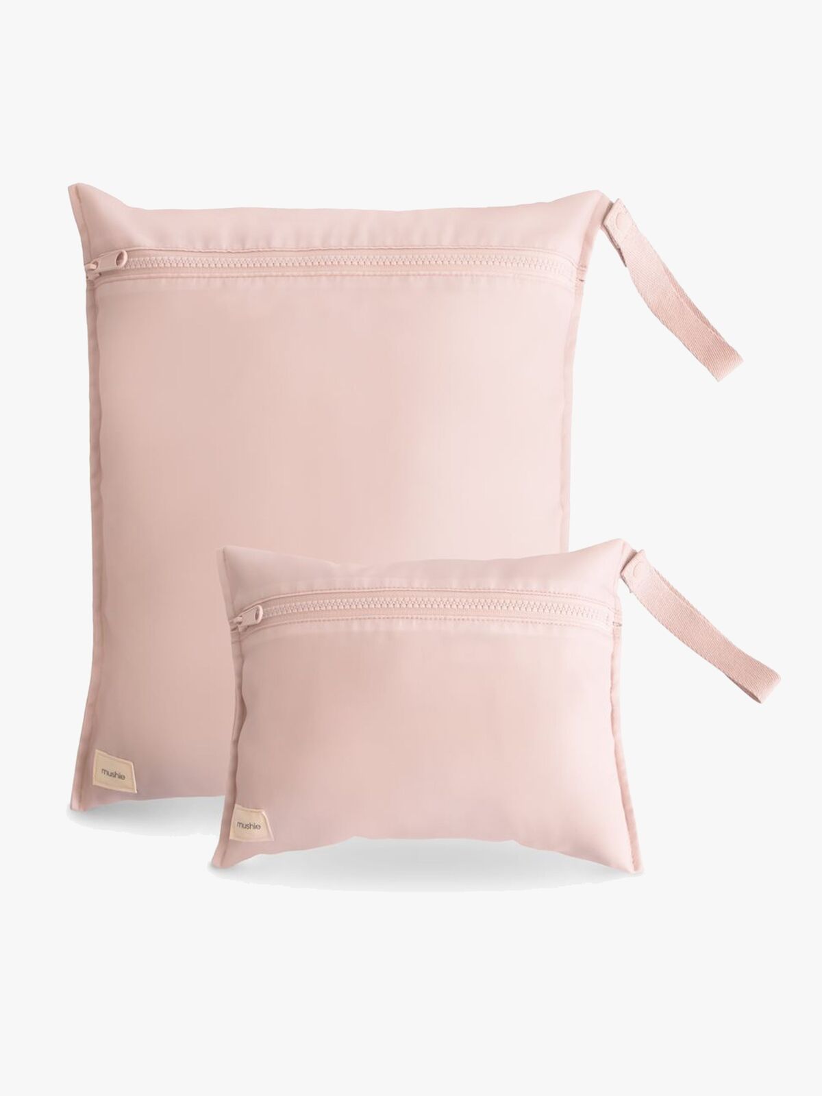 Mushie vandtæt vådtaske 2-pak, Blush