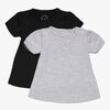 Luca & Lola Emily Top 2-pack, Grey Melange/Anthracite