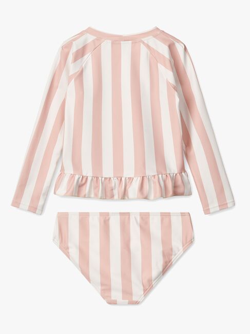 LIEWOOD Dagny Badesæt, Stripe Sorbet Rose/Creme De La Creme