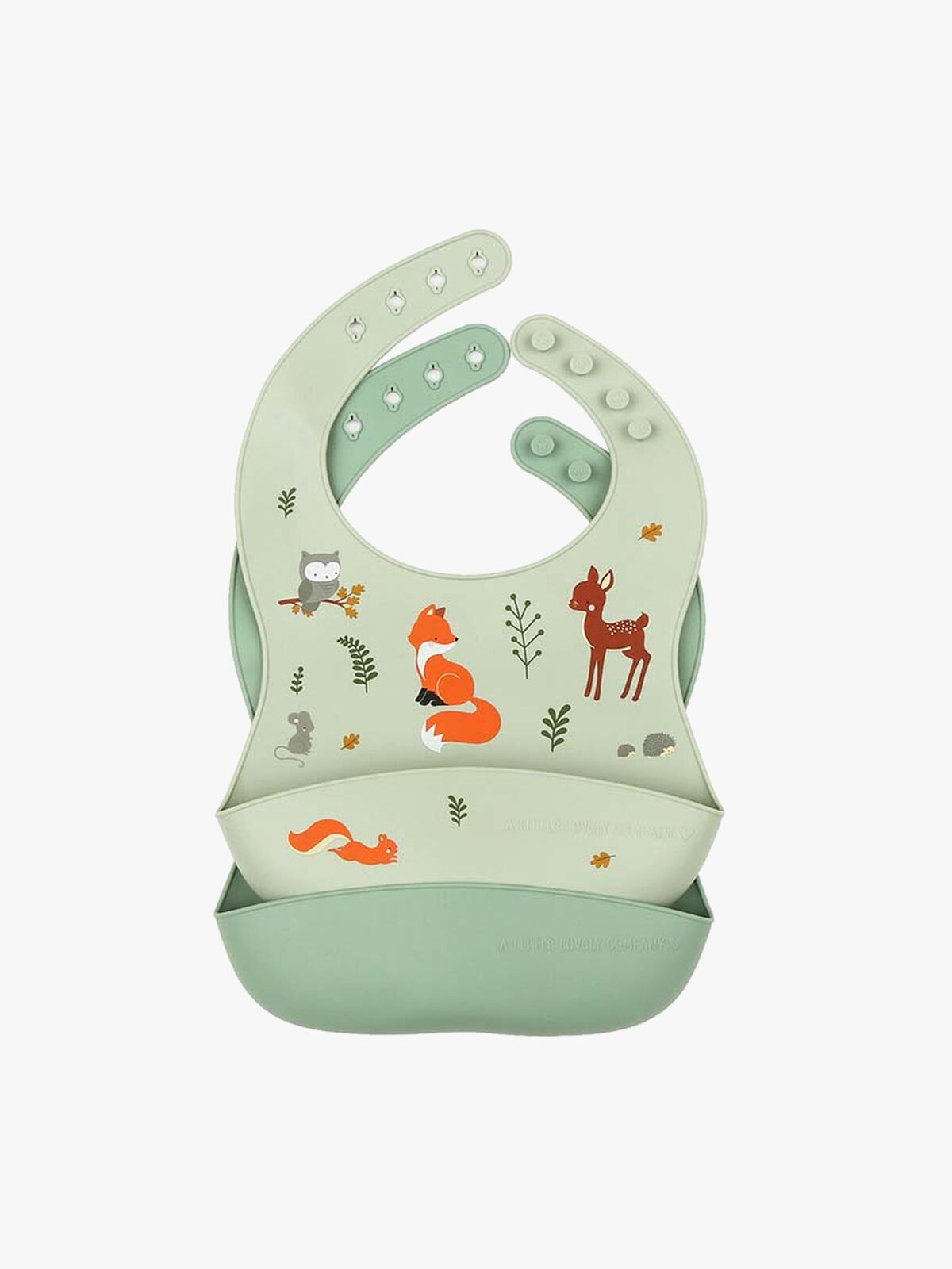 A Little Lovely Company Silikonehagesmæk 2-pak, Skovens Venner