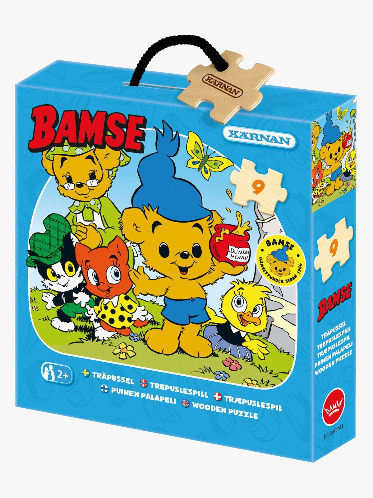 Egmont Kärnan Bamse Træpuslespil Da Bamse Var Lille 9 Brikker