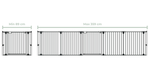 Beemoo SAFE Protect Skruegitter/rumdeler 5 Sektioner, White
