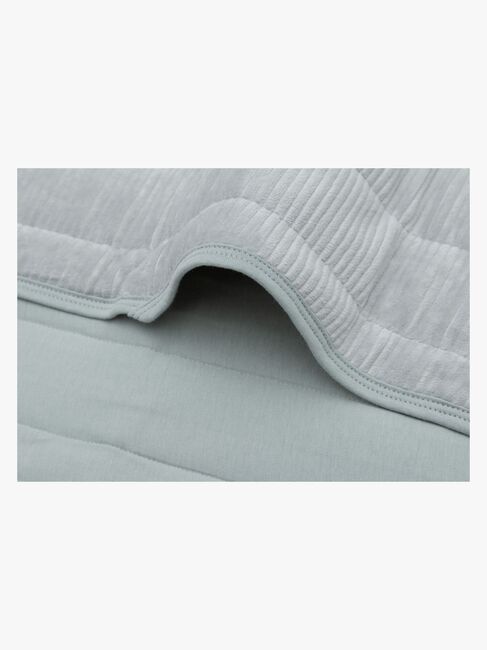 Jollein Tæppe 75x100 cm Velvet Rib, Sea Green