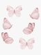 That's Mine Wallsticker Butterfly 6-pak, Rose